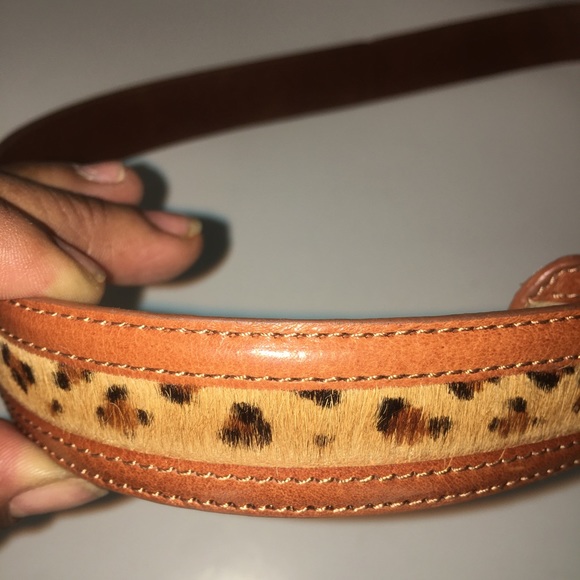 Terry Stacks Leopard Calf Hair Turtle Buckle Belt size XL - Picture 15 of 16